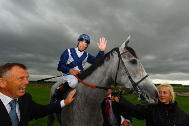 Champion Jockey Richard Hughes rode Sky Lantern to victory in the 1000 Guineas Stakes at Newmarket 